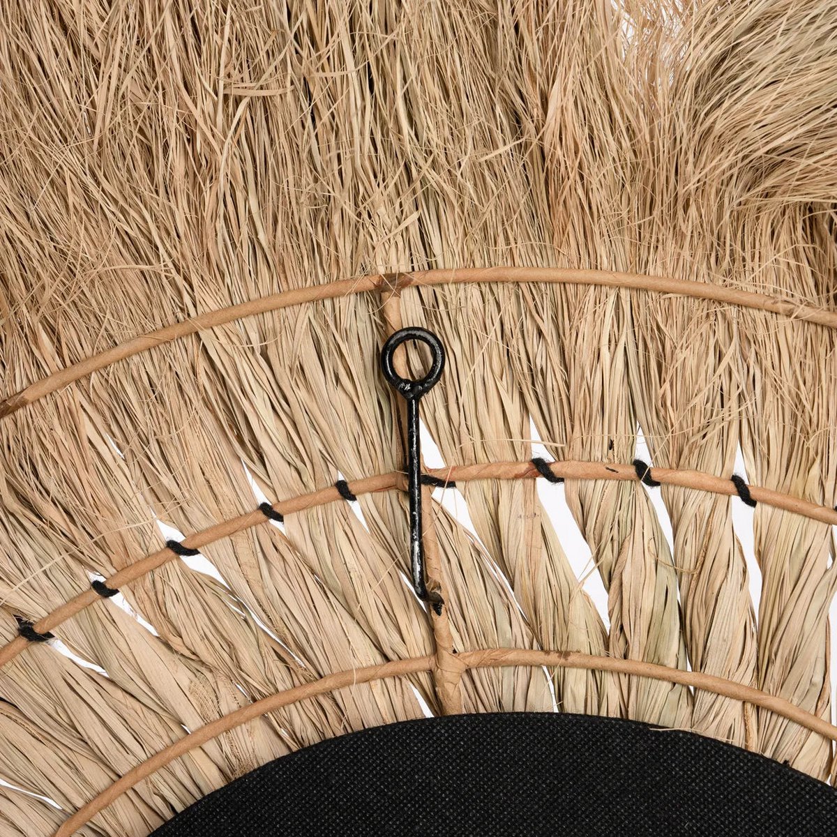 Ronde Spiegel van Rotan en Zeegras Ø90 cm – Natuurlijke Wanddecoratie | The Pretty Blonde Mirror van Bazar Bizar Living