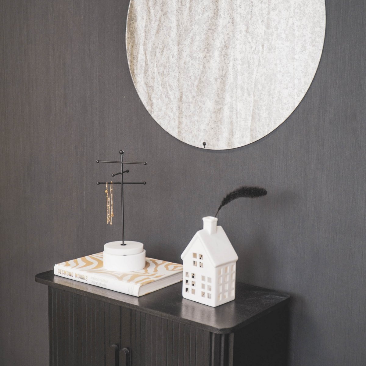 Ronde Spiegel met Rookglas Ø60 cm | Luxe Wandspiegel voor Moderne Interieurs | Housevitamin