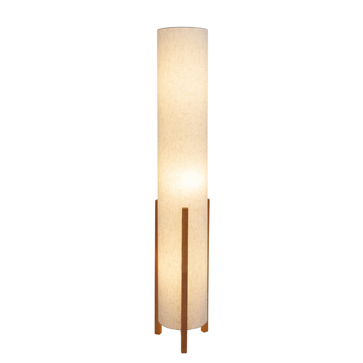 Lampada da tavolo Matilda | Design classico | Legno e tessuto | Attacco E27 | Aspetto naturale | 110 cm di altezza