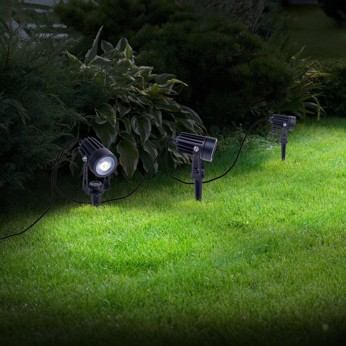 Solar LED Tuinverlichting Met Sensor Set 3 Lampen