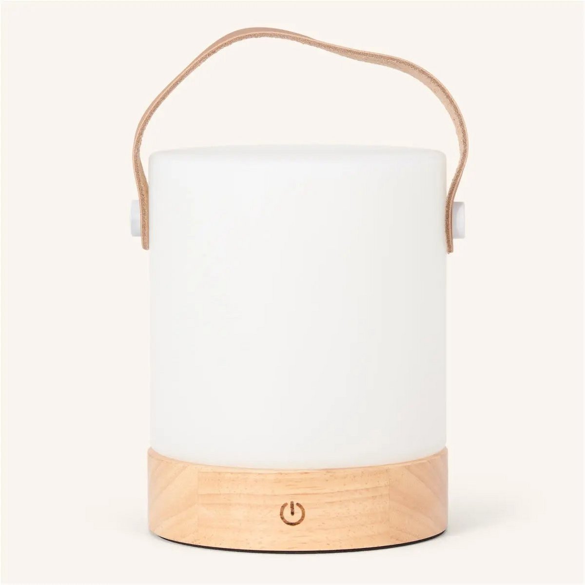 Lampada da tavolo ricaricabile Avery color marrone chiaro | Lampada LED in legno wireless con funzione dimmer e USB-C | 3 livelli di luce | Tavellio