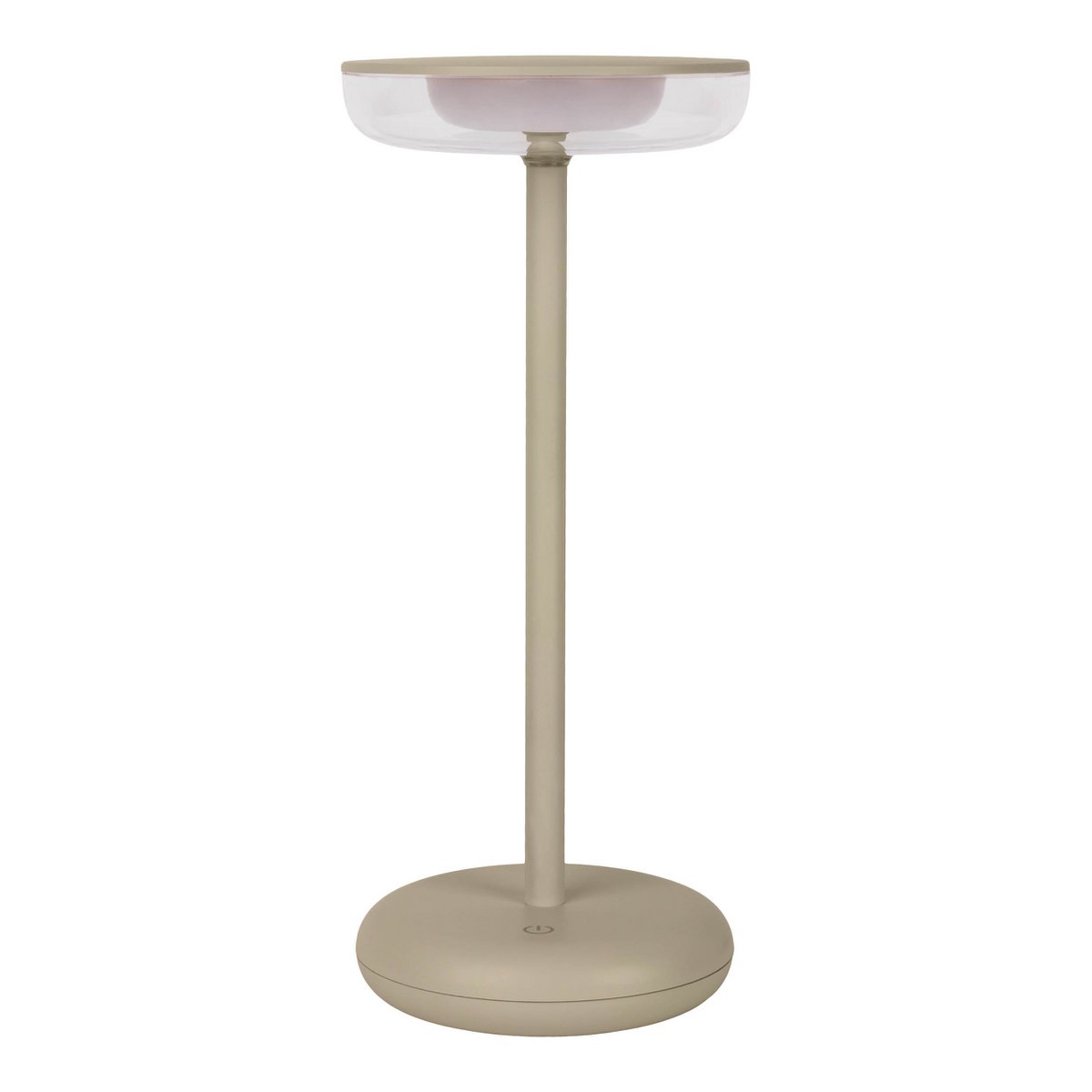 Dimbare LED Tafellamp voor Buiten en Binnen – Beige, Oplaadbaar, Touch & Geheugenfunctie, 26 cm – Näve "Pasi"