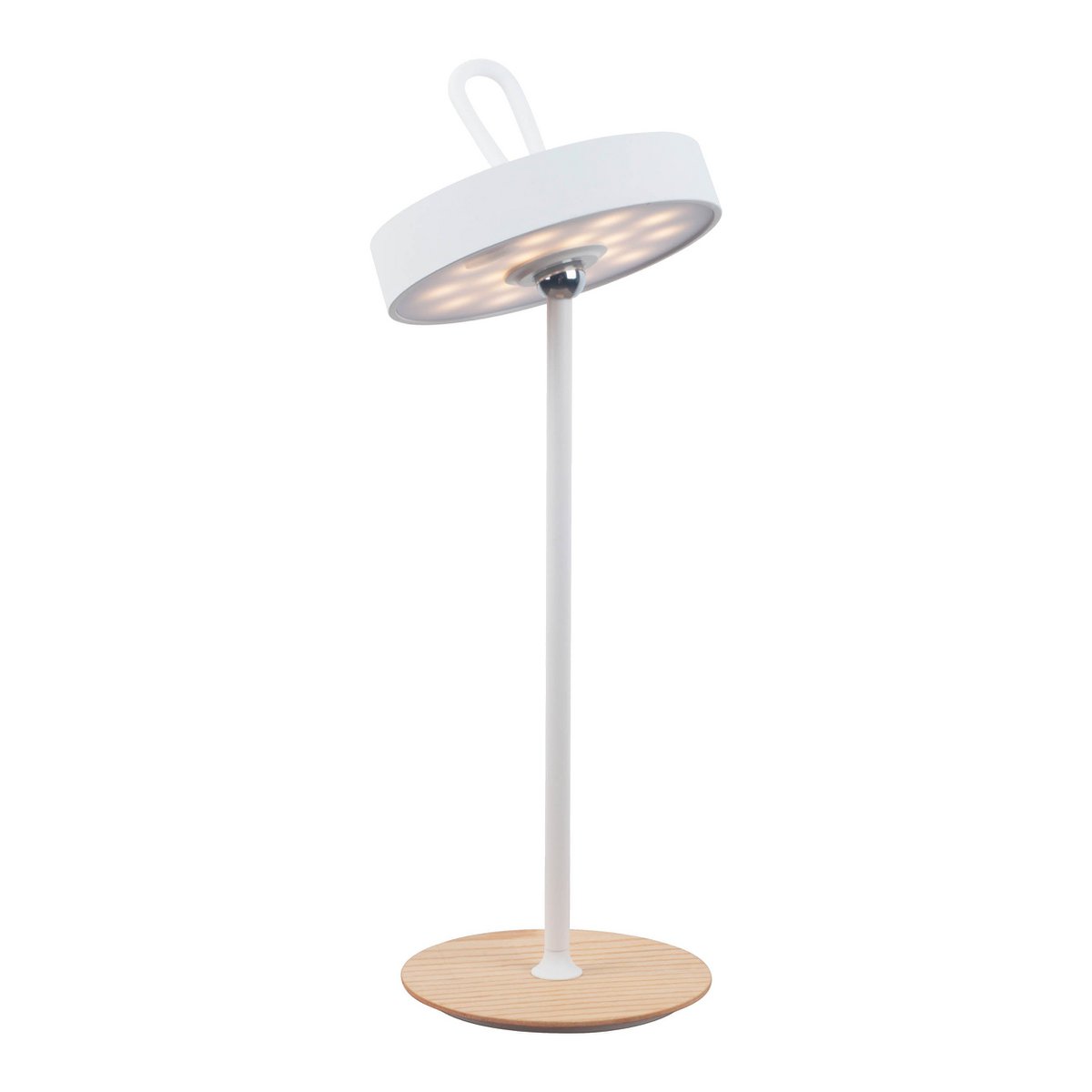 LED tafellamp Elli – Dimbare draadloze lamp met batterij en magneet – 36 cm – wit – voor binnen en buiten – 3000K