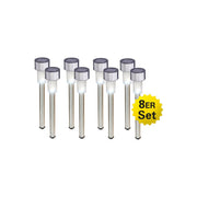 Set van 8 Solar Tuinlampen Edda – LED Grondspieslampen in Modern Design – USB-oplaadbaar – Schemersensor – IP44 – Näve – 36,5 cm
