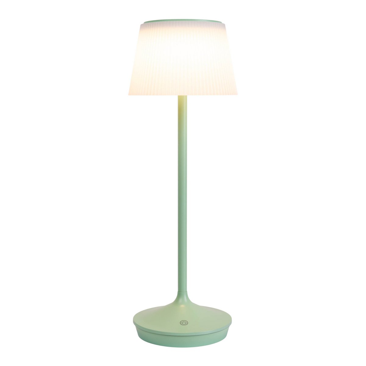 Dimbare solar tafellamp “Emmi” mintgroen | 38 cm hoog | Buitenlamp op batterij met CCT-lichtregeling en IP44 bescherming