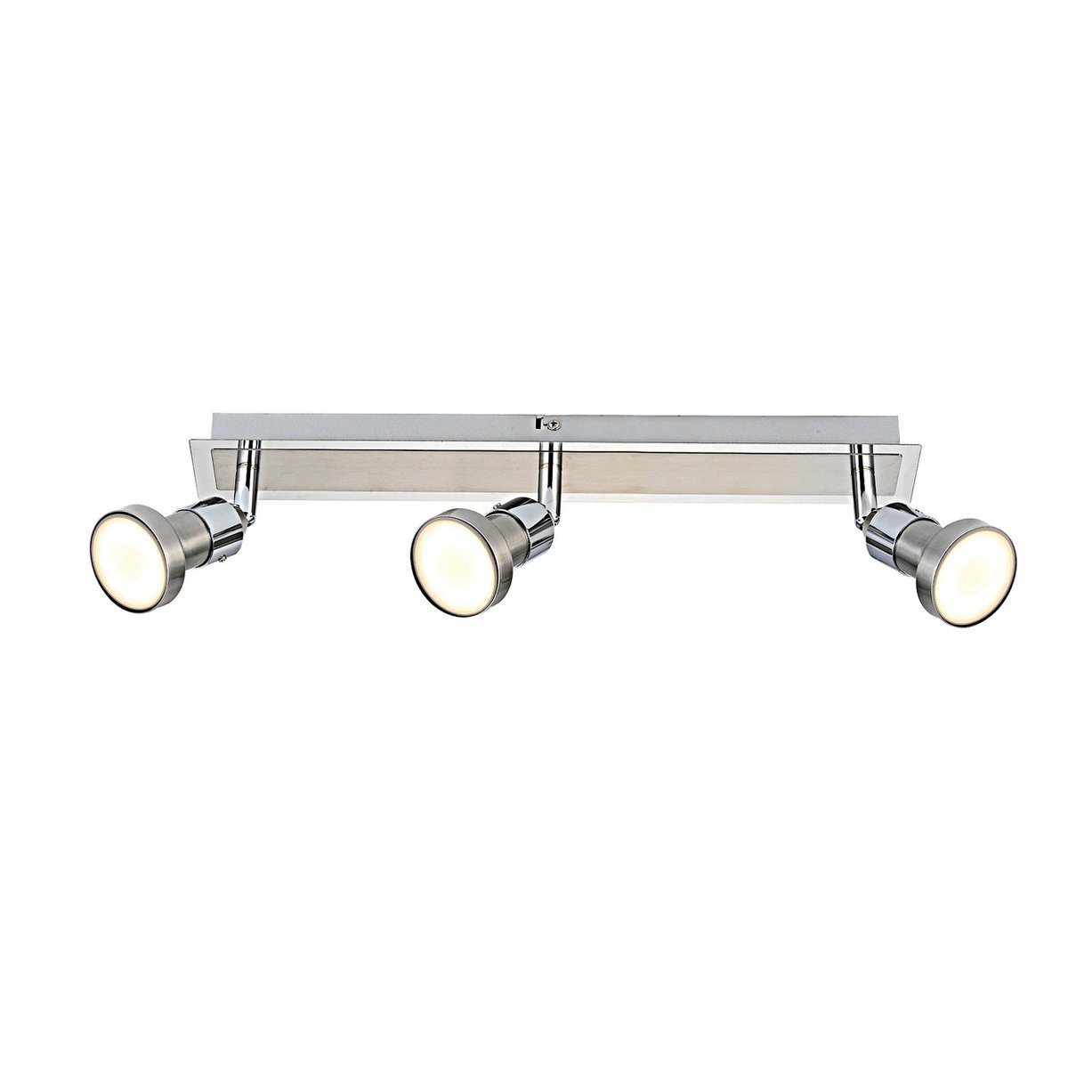 Plafoniera LED a 3 luci Motril – design retrò in cromo, attacco G9 intercambiabile, 1263 lumen, 40 cm di lunghezza