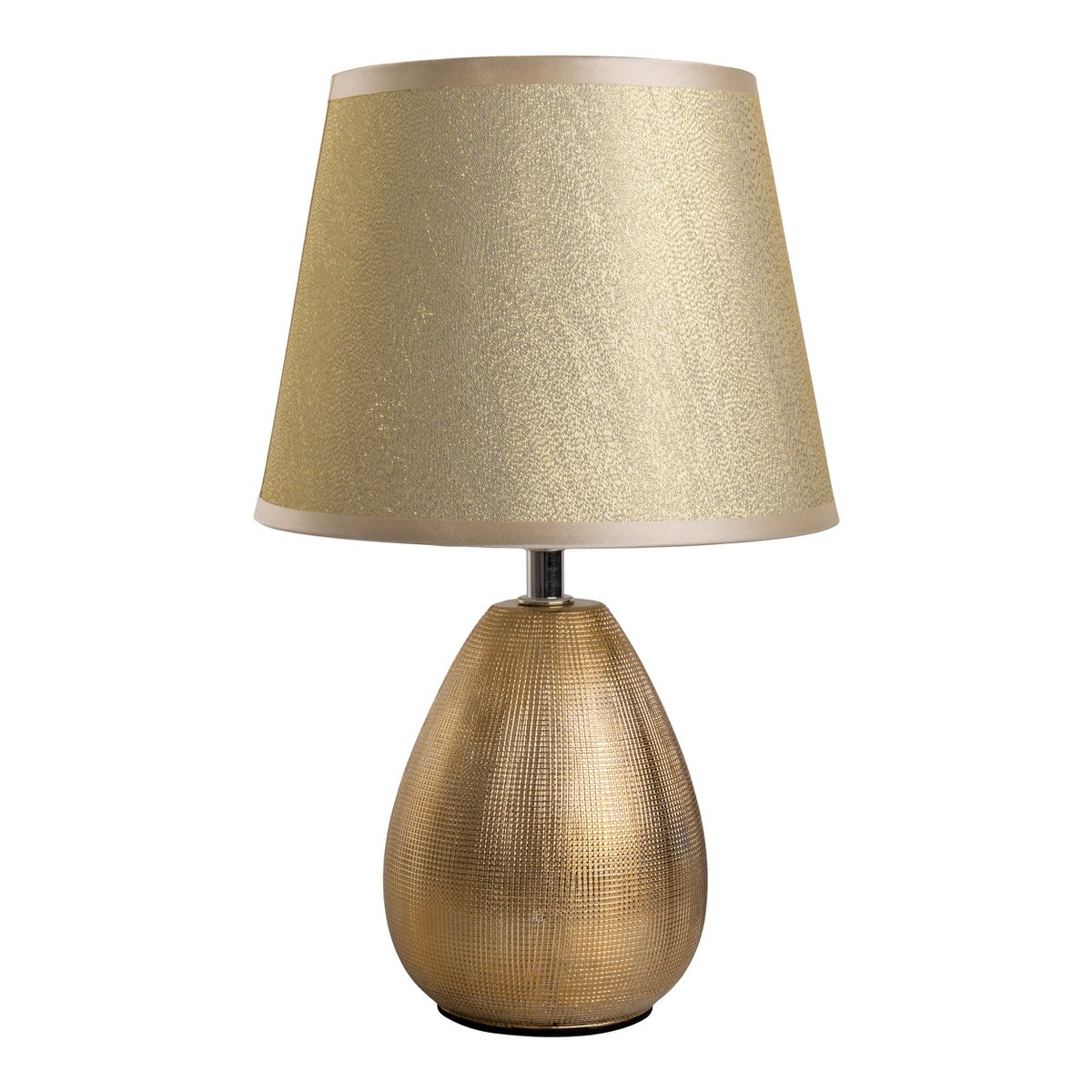Lampada da tavolo in ceramica Simply Ceramics oro | 31 cm di altezza | Attacco E14 | Design elegante | Illuminazione accogliente per sala da pranzo e soggiorno