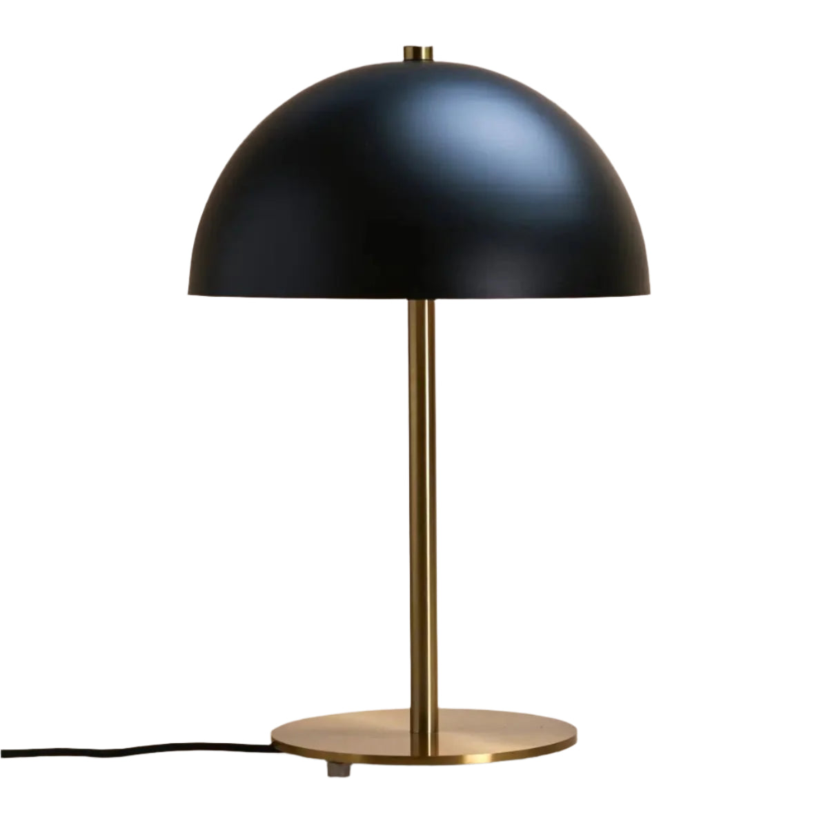 Lola lampada da tavolo nero oro | Elegante lampada in metallo con attacco E27 e interruttore on/off – 47 cm di altezza
