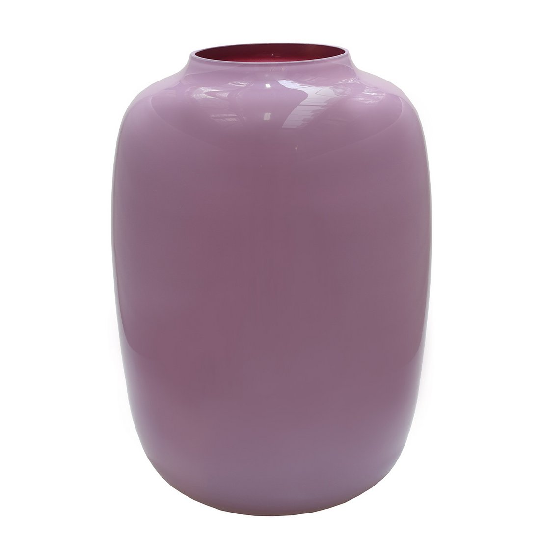 Artic light pink vaas – handgemaakt roze glas – modern design – elegante woondecoratie – diverse maten – Vase The World