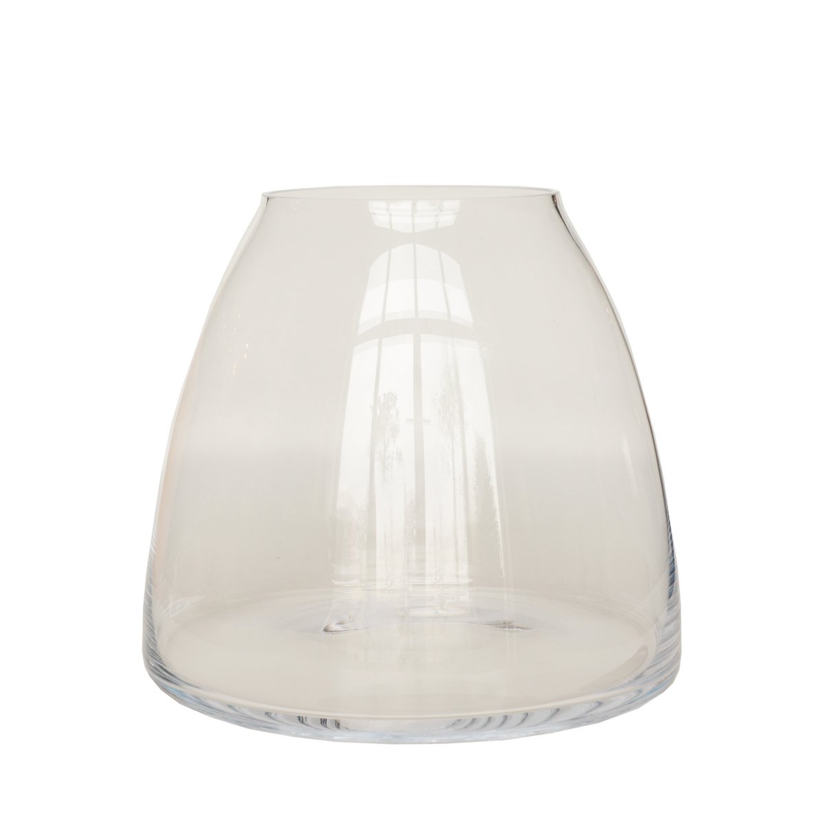 Travo glazen vaas transparant Ø32 of Ø34 cm | mondgeblazen | bol model | duurzaam glas | Vase The World