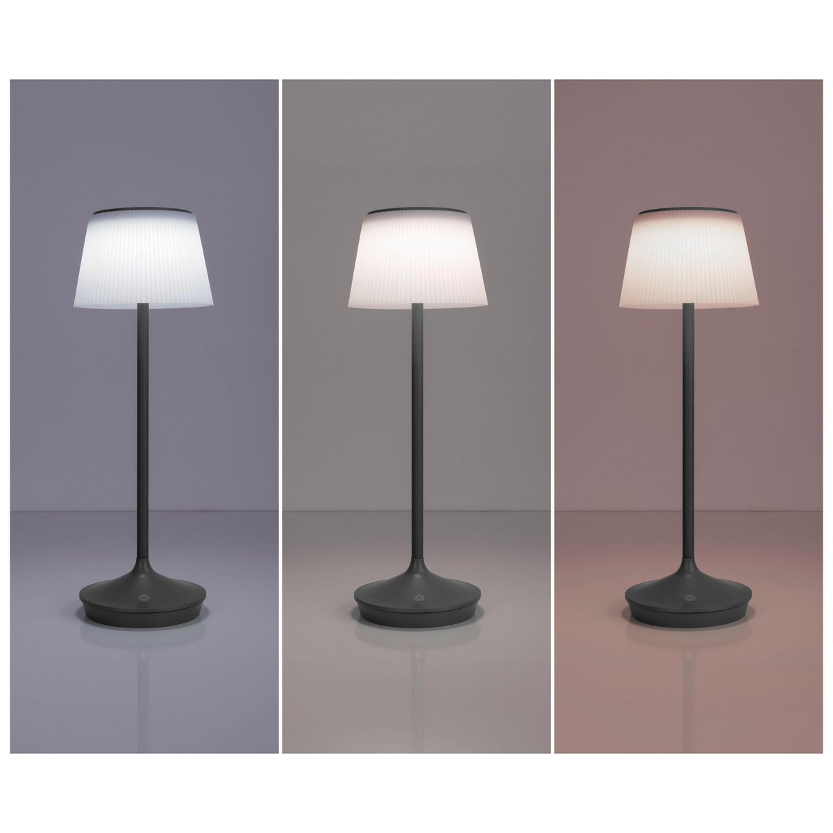LED tafellamp Emmi – Dimbare buitenlamp op batterij – Modern design – IP44 – 6700K – voor balkon, tuin, woonkamer