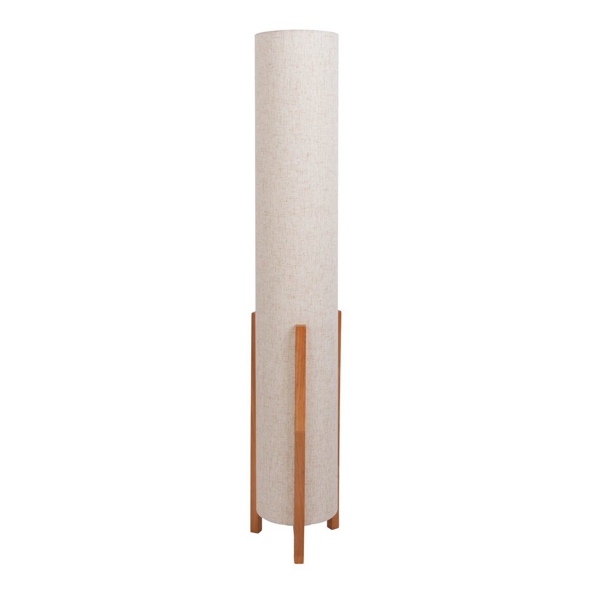 Lampada da tavolo Matilda | Design classico | Legno e tessuto | Attacco E27 | Aspetto naturale | 110 cm di altezza