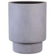 Almstok Big Grey plantenpot fiberstone handgemaakt UV- & vorstbestendig lichtgewicht buiten- en binnenpot | Vase The World