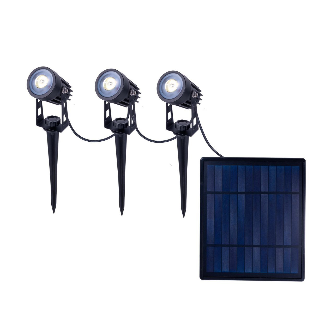 Solar LED Tuinverlichting Met Sensor Set 3 Lampen