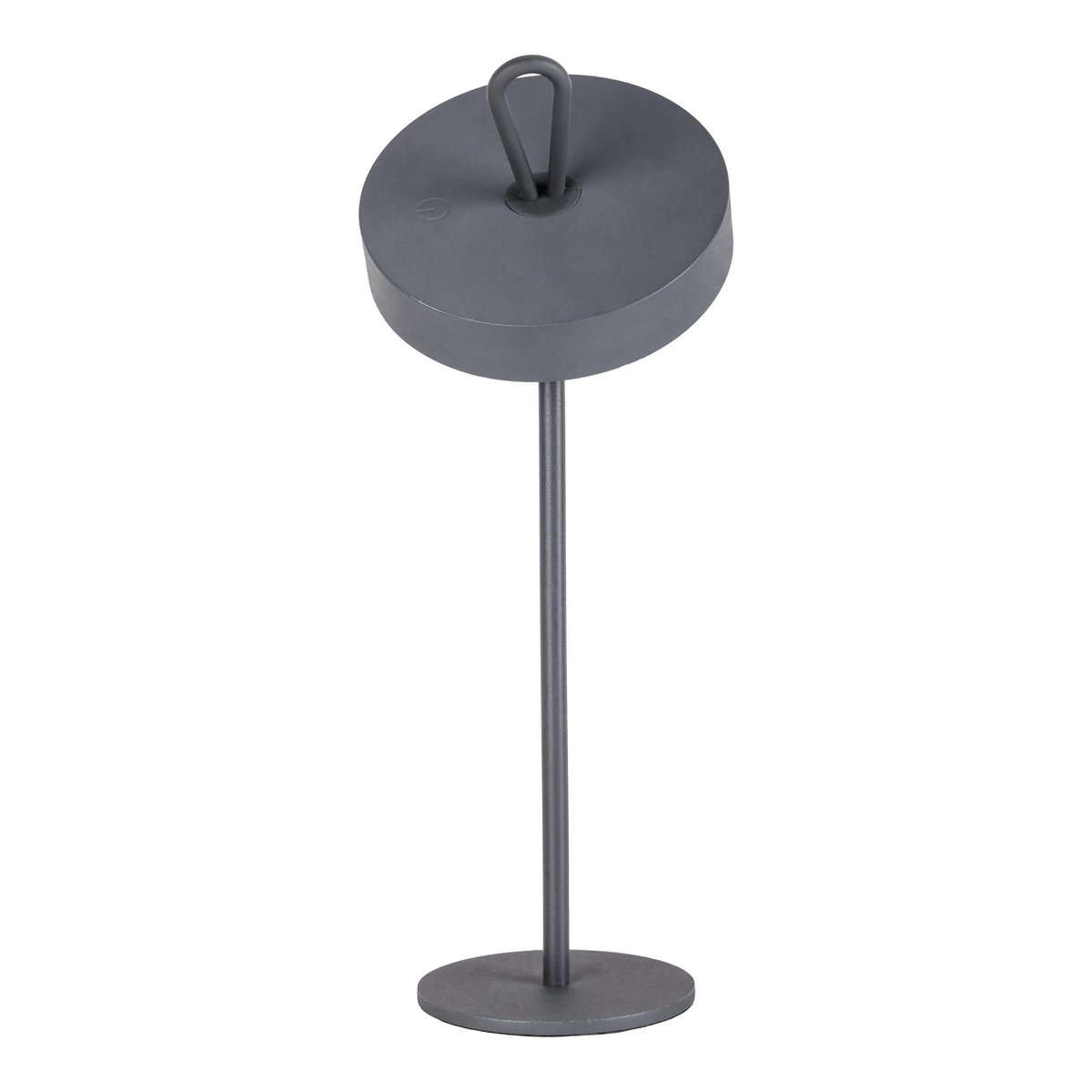 LED tafellamp "Ella" op batterij – Dimbaar, magnetisch, IP54, grijs, 35 cm hoog, voor binnen en buitengebruik