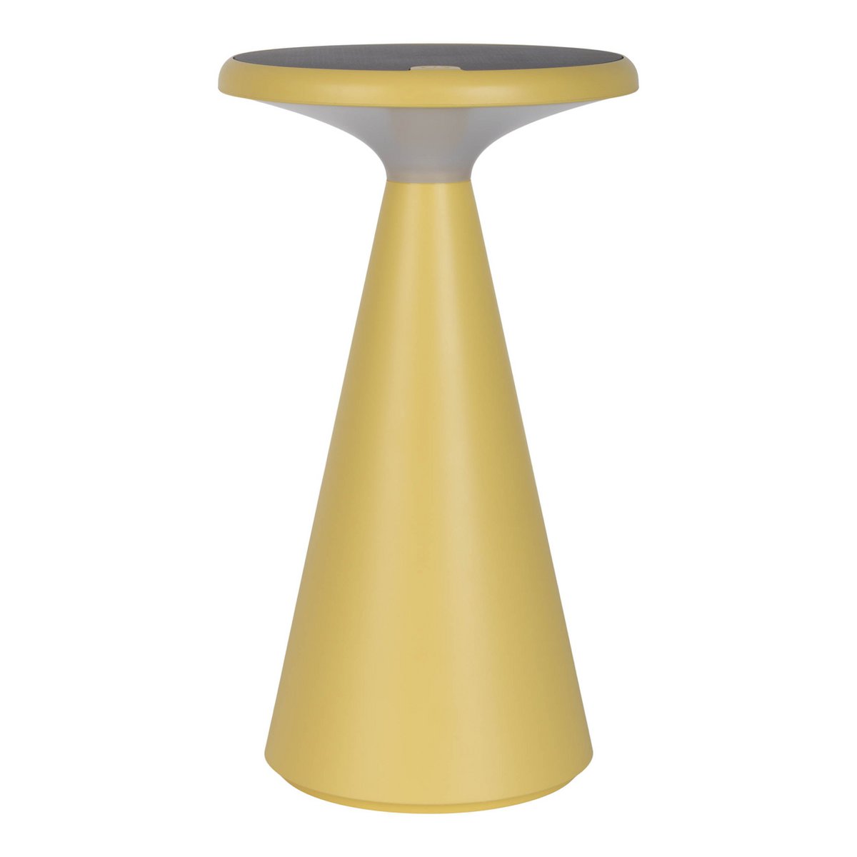 Lampada da tavolo con batteria solare "Palu" gialla 20 cm | Lampada LED dimmerabile da esterno IP44 | Elegante lampada da tavolo per terrazza e balcone