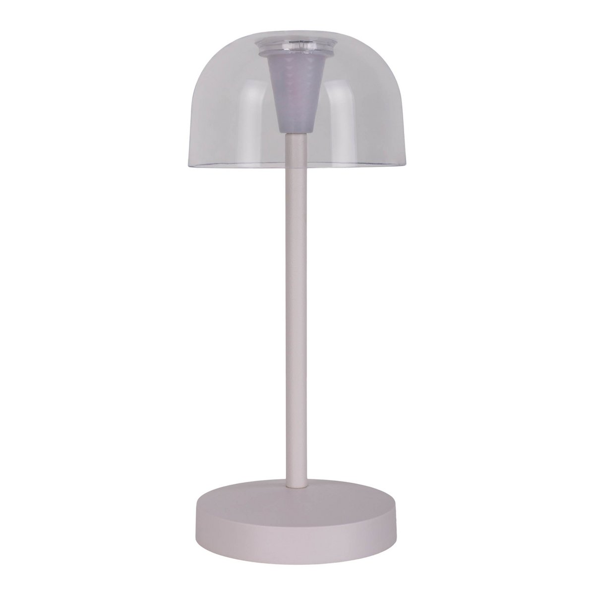 Set van 2 LED Tafellampen "Gomba" voor Buiten en Binnen – Dimbare, Duurzame Verlichting in Wit, 18,5 cm Hoog