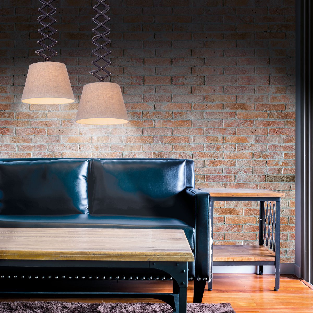 Lampadario Adrienne Max 30 cm – lampadario di design industriale con lunghezza del cavo regolabile e attacco E27 – illuminazione d'atmosfera per soggiorno, cucina e ufficio