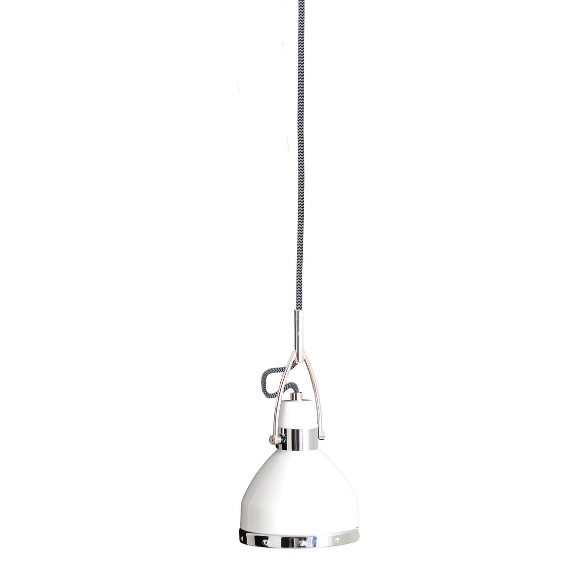 Lampada a sospensione vintage bianca Cottage, diametro 22,8 cm, 40W, dimmerabile, design in metallo per cucina e soggiorno