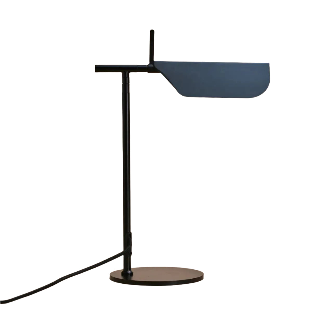 Marcello lampada da tavolo in metallo nero – design scandinavo con base in travertino, design moderno ed elegante della lampada da tavolo
