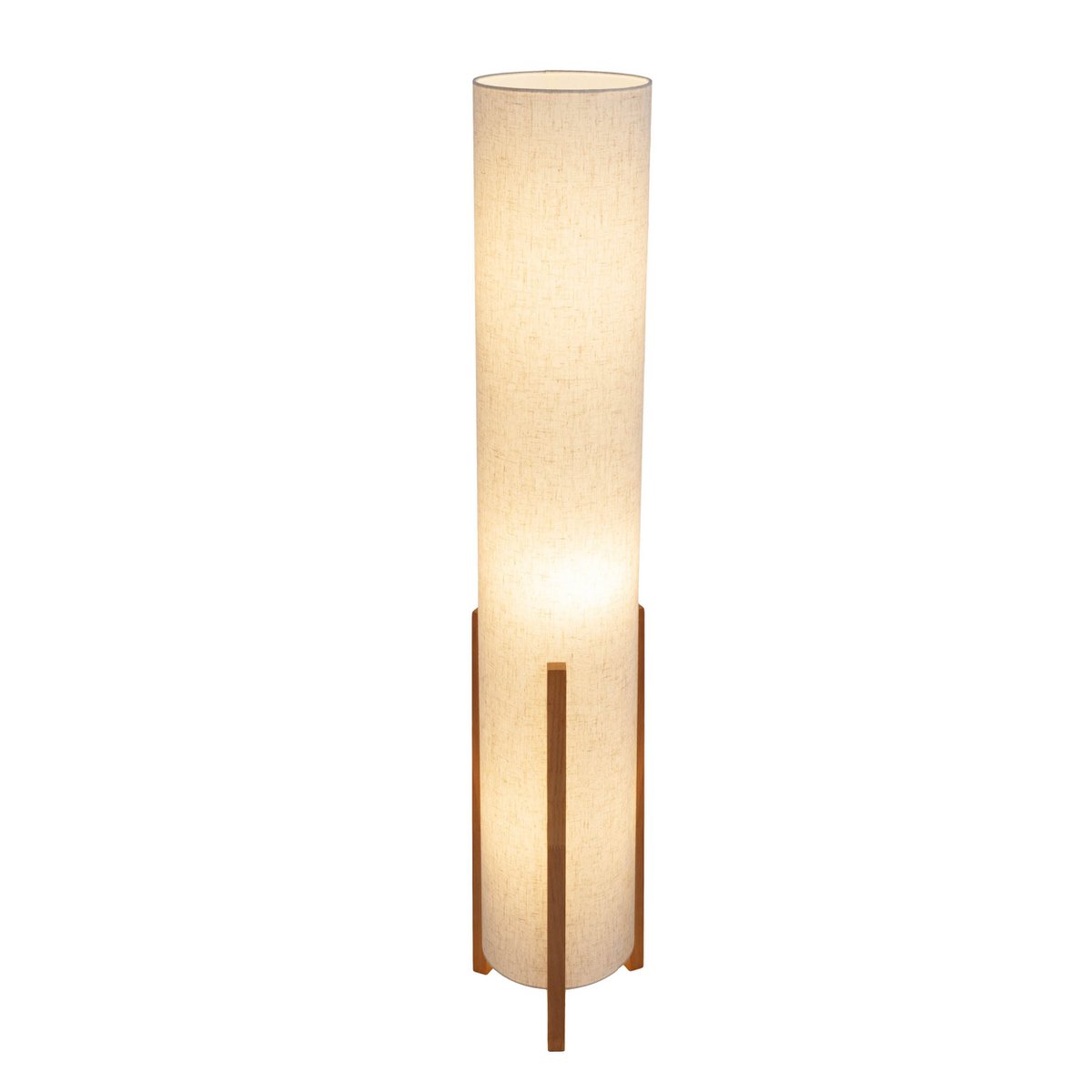 Lampada da tavolo Matilda | Design classico | Legno e tessuto | Attacco E27 | Aspetto naturale | 110 cm di altezza