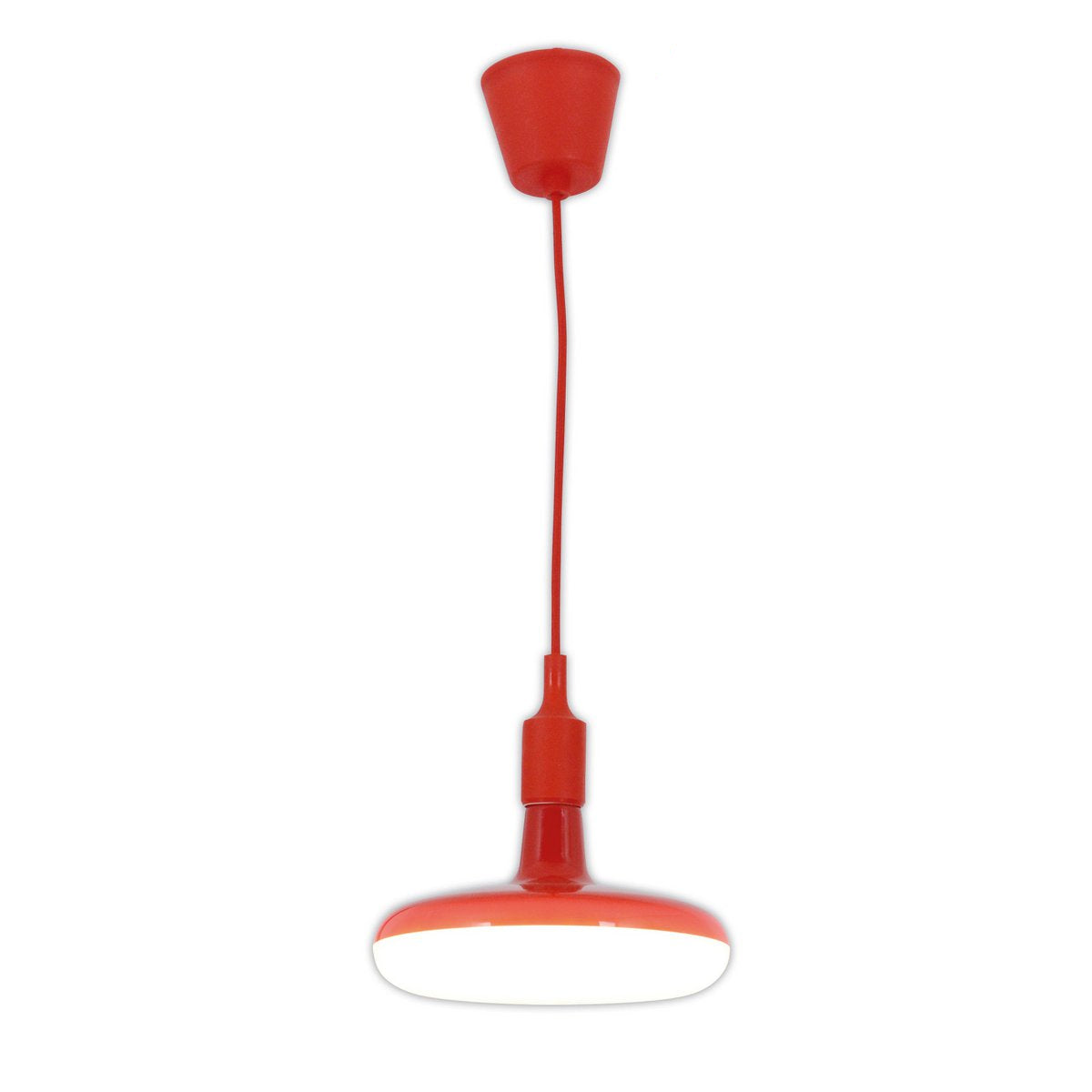 Lampada a sospensione LED Rode UFO con attacco E27 | Lampada a sospensione moderna in plastica Ø22 cm | Lampada inclusa | Per cucina, sala da pranzo o area di lavoro