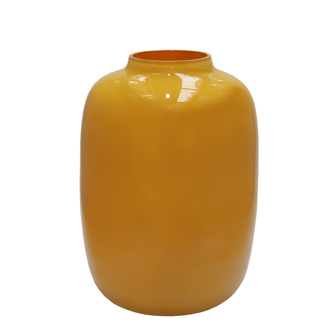 Vaas Artic Bright Yellow – Glazen Vaas in Geel – Handgemaakte Designer Vaas van Vase The World