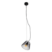 Lampada a sospensione in metallo nero Korie Ø20cm | Attacco E27 | Stile retrò per soggiorno, cucina e ufficio