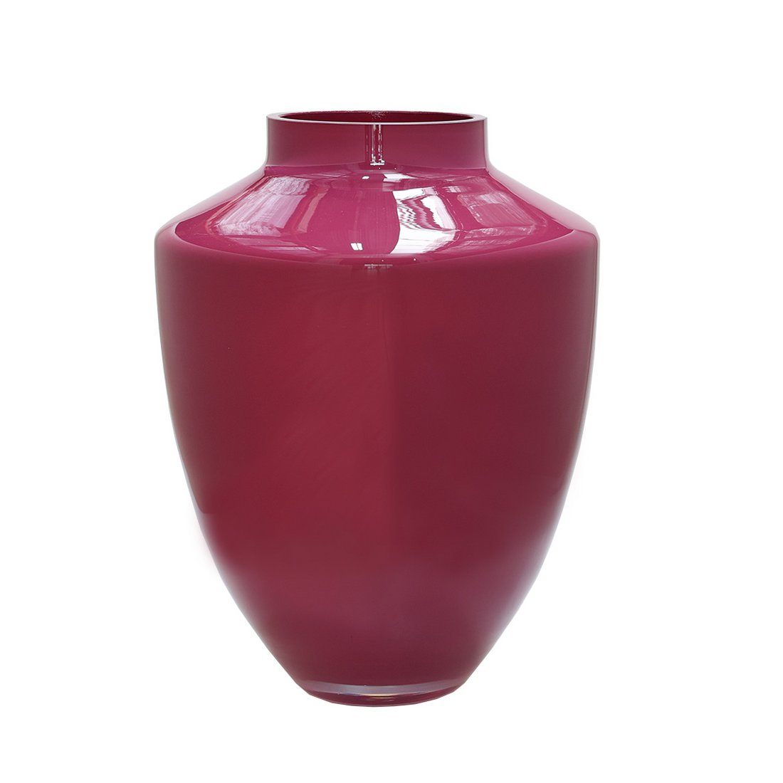 Tugela Mauve Vaas – Mondgeblazen Glas in Rood & Paars – Elegante Interieuraanvulling