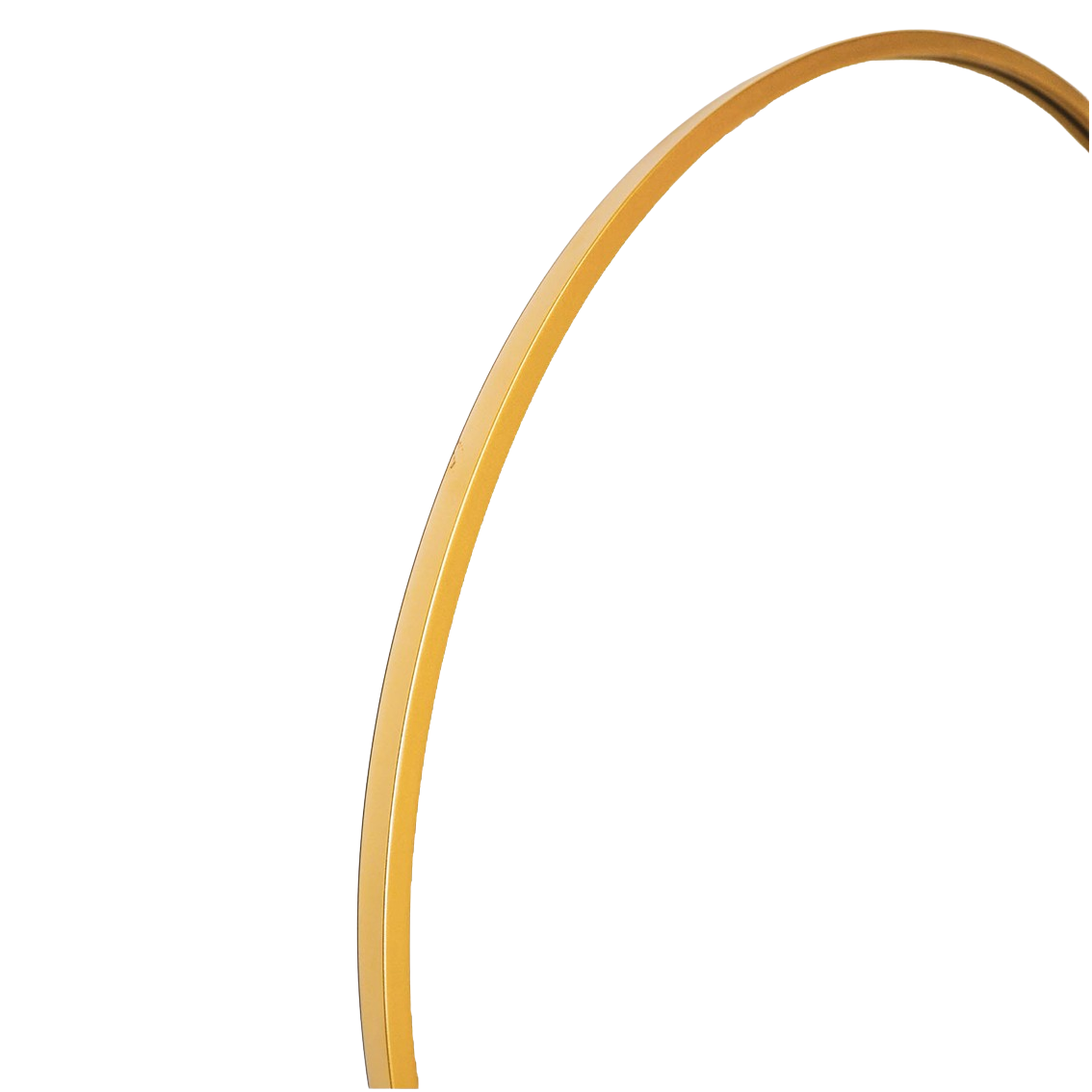 Ronde Gouden Spiegel 80x80 cm van Metaal – Luxe Interieur Accessoire | Housevitamin