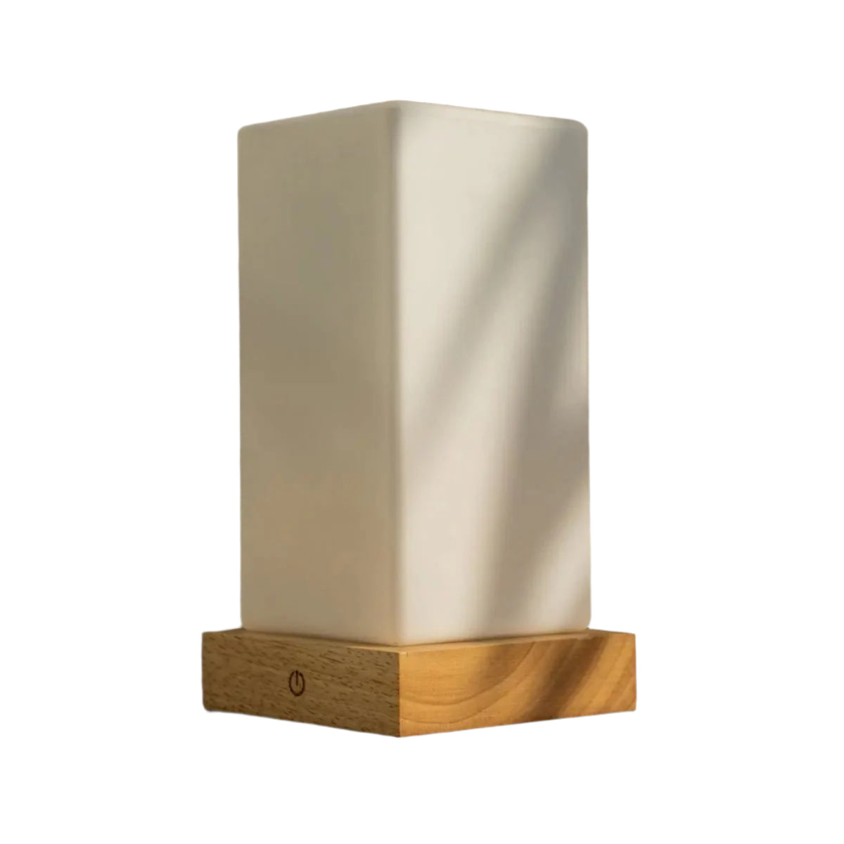 Zayn lampada da tavolo in legno ricaricabile – dimmerabile, wireless, vetro satinato, 100 ore di batteria, USB-C, design marrone chiaro