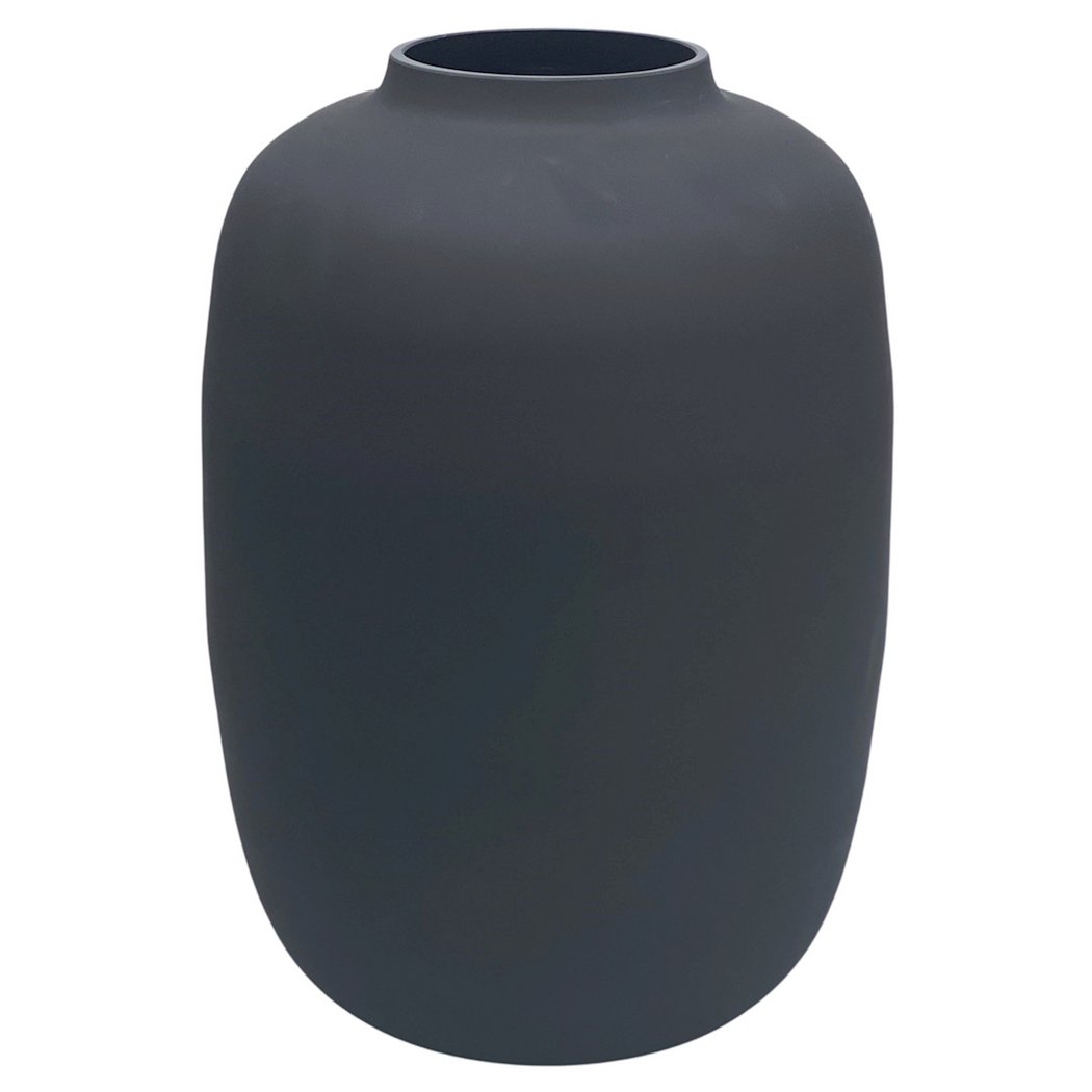 Artic Black glazen vaas in diverse maten | Zwarte designvaas van mondgeblazen glas | Modern & stijlvol | Vase The World