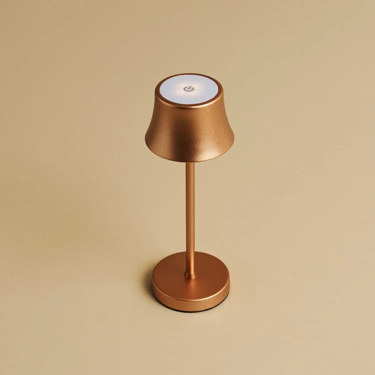 De Pijp Mini lampada da tavolo ricaricabile rame | LED dimmerabile | Ricarica wireless | 3 livelli di luce | Tavellio