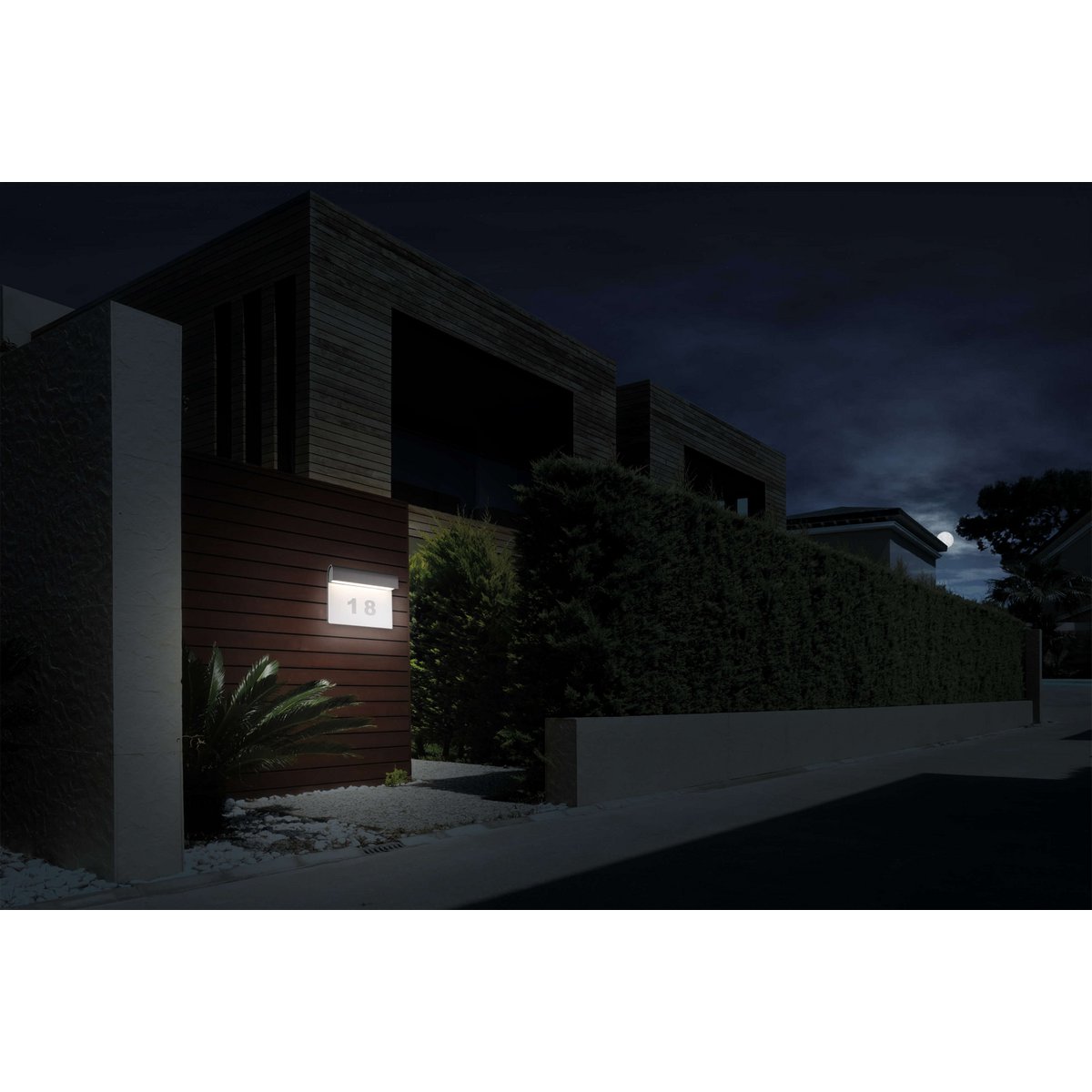 LED Buitenwandlamp "Nombus" – Moderne Wandverlichting voor Buiten, 6W, 396 Lumen, IP54 Bescherming, Antraciet
