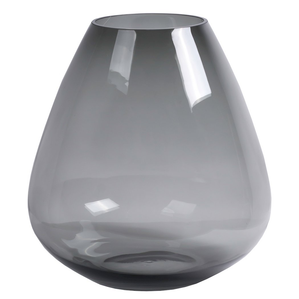 Tasman grey mondgeblazen glazen vaas set – hoogwaardig glaswerk met unieke handgemaakte details – stijlvolle decoratie voor thuis of cadeau