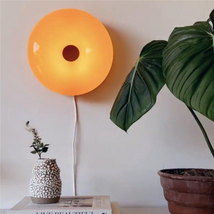 Donut Wandlamp en Tafellamp van Dimbaar Glas en Metaal – Moderne Muurlamp voor Binnengebruik