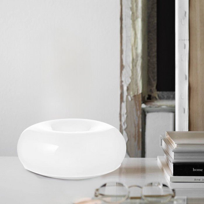 Donut Wandlamp en Tafellamp van Dimbaar Glas en Metaal – Moderne Muurlamp voor Binnengebruik