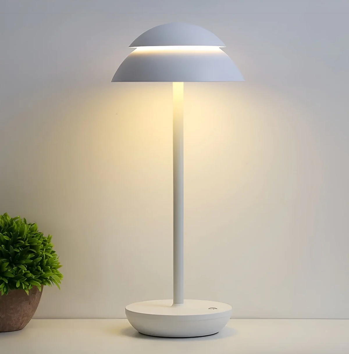 Dimbare Draadloze LED Tafellamp met Oplaadbare Batterij – Modern Paddenstoelvorm voor Woonkamer en Slaapkamer