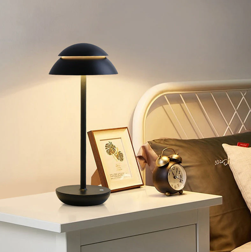 Dimbare Draadloze LED Tafellamp met Oplaadbare Batterij – Modern Paddenstoelvorm voor Woonkamer en Slaapkamer