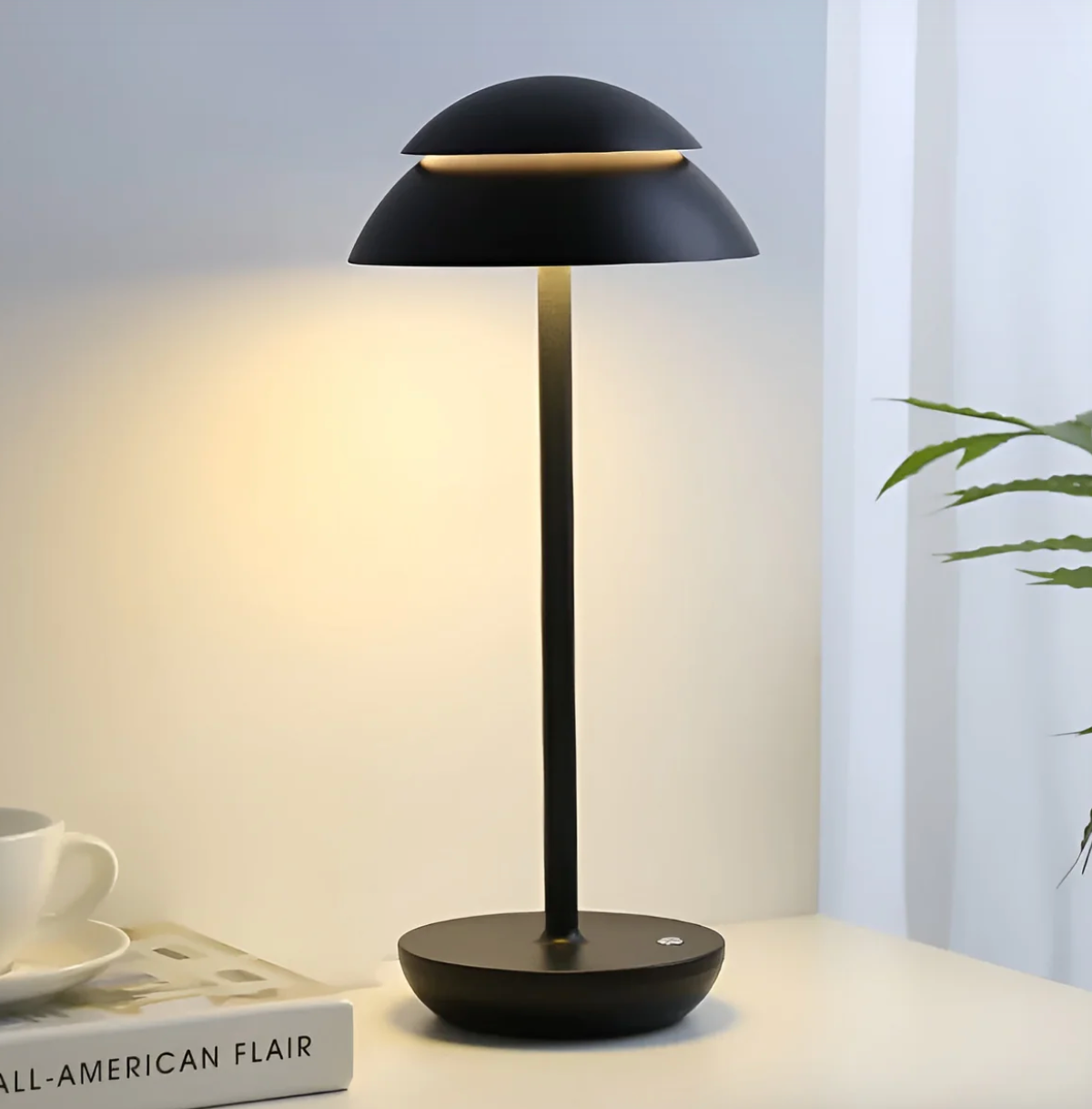 Dimbare Draadloze LED Tafellamp met Oplaadbare Batterij – Modern Paddenstoelvorm voor Woonkamer en Slaapkamer