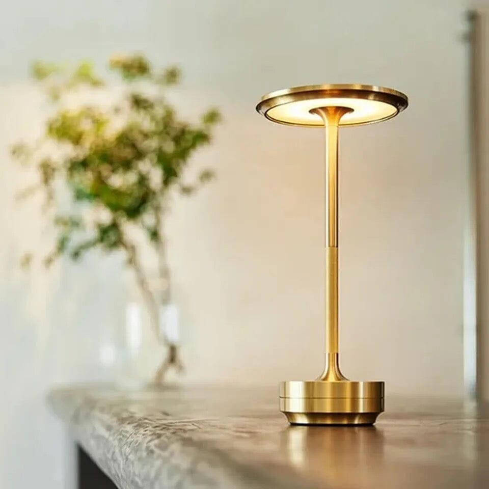 Dimbare Draadloze Tafellamp met Retro Design – IP66 Waterdicht en Oplaadbaar