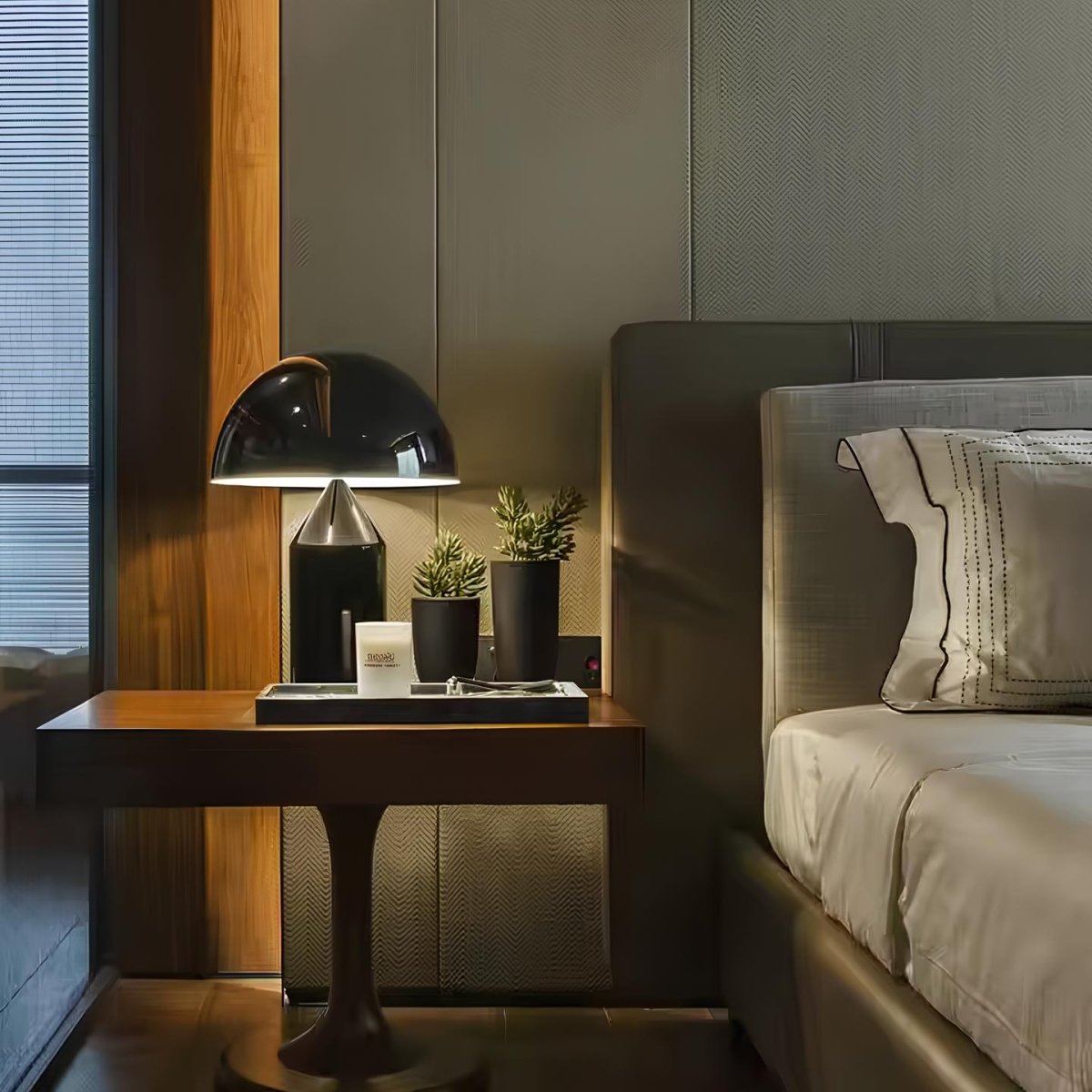 Dimbare Paddenstoel Tafellamp met LED Verlichting – Elegante Designlamp voor Woonkamer en Slaapkamer