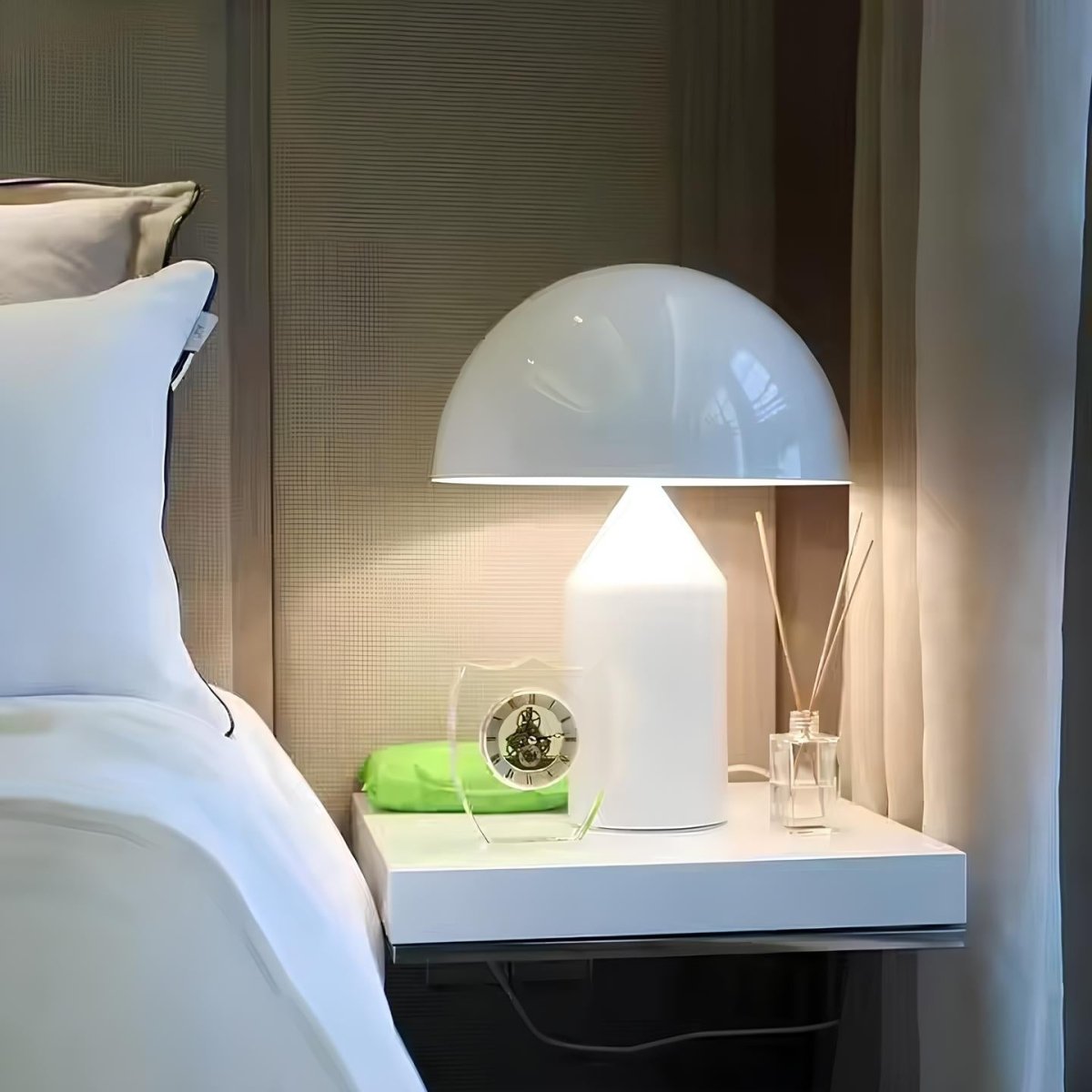 Dimbare Paddenstoel Tafellamp met LED Verlichting – Elegante Designlamp voor Woonkamer en Slaapkamer