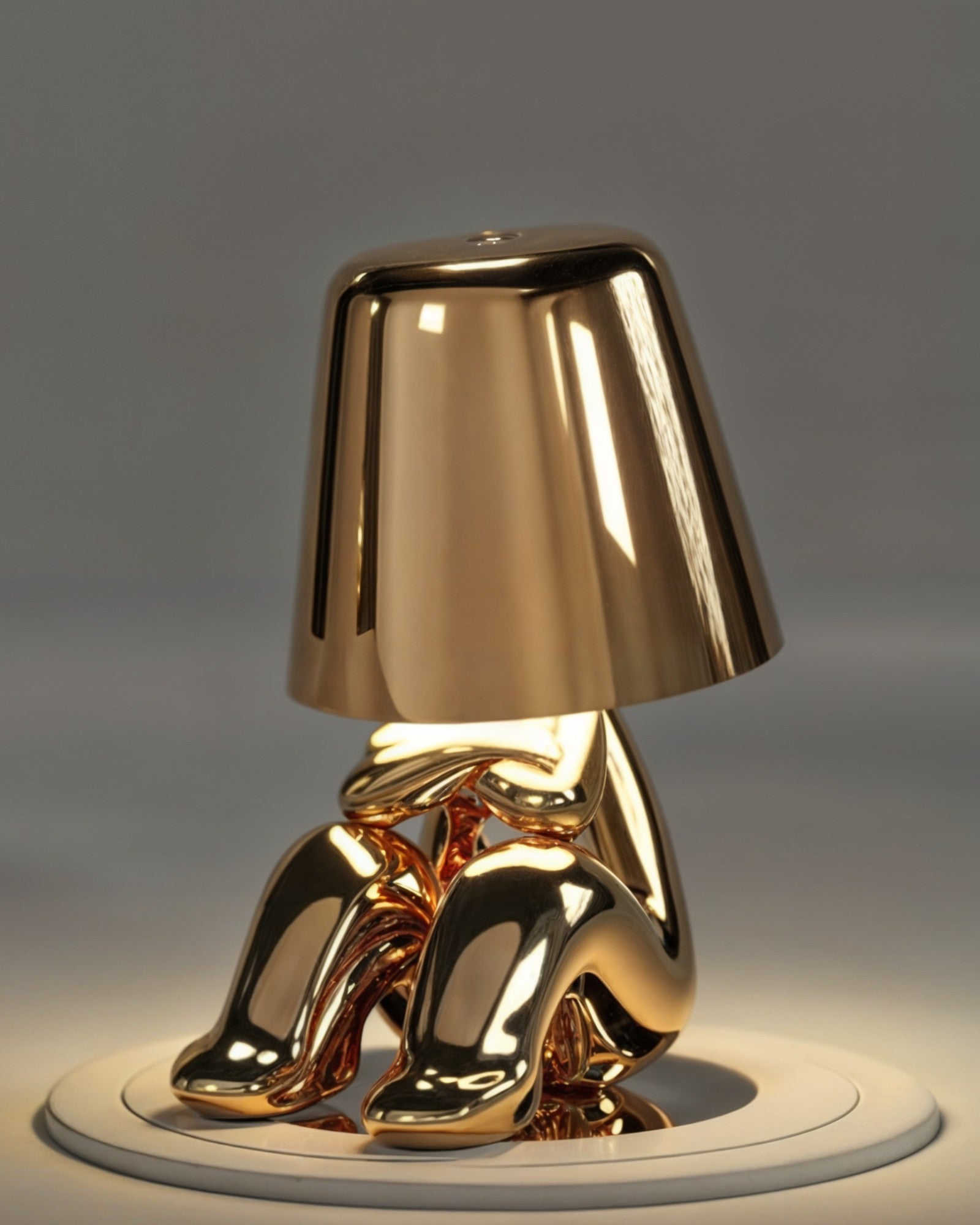 Dimbare USB Oplaadbare Tafellamp – Elegante Gouden Afwerking