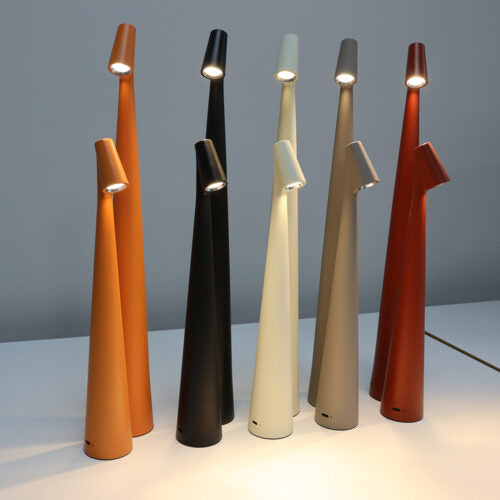 Lampada da tavolo dimmerabile wireless in alluminio – Lampada da comodino ricaricabile con durata della batteria di 12-16 ore