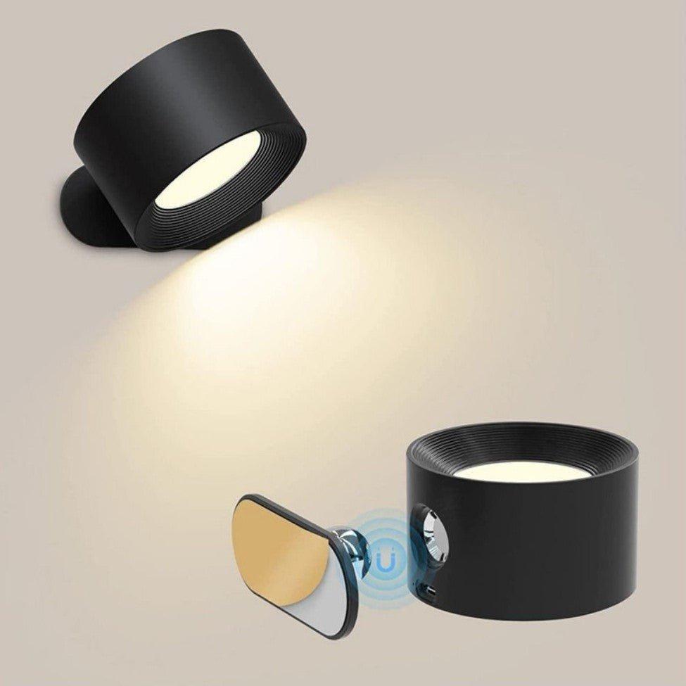Lampada da parete dimmerabile wireless con rotazione a 360° – Design elegante in metallo