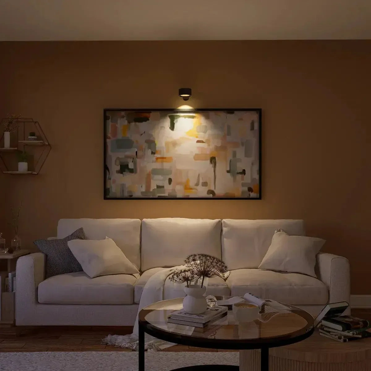 Lampada da parete dimmerabile wireless con rotazione a 360° – Design elegante in metallo