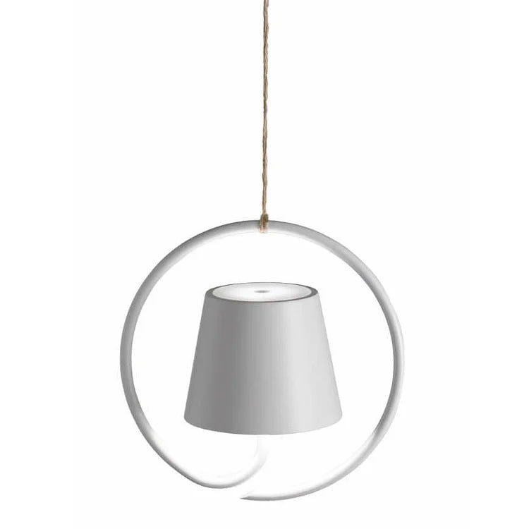 Lampada a sospensione LED wireless per tavolo da pranzo e soggiorno - Ricaricabile e impermeabile, funzione di dimmer touch, luce calda