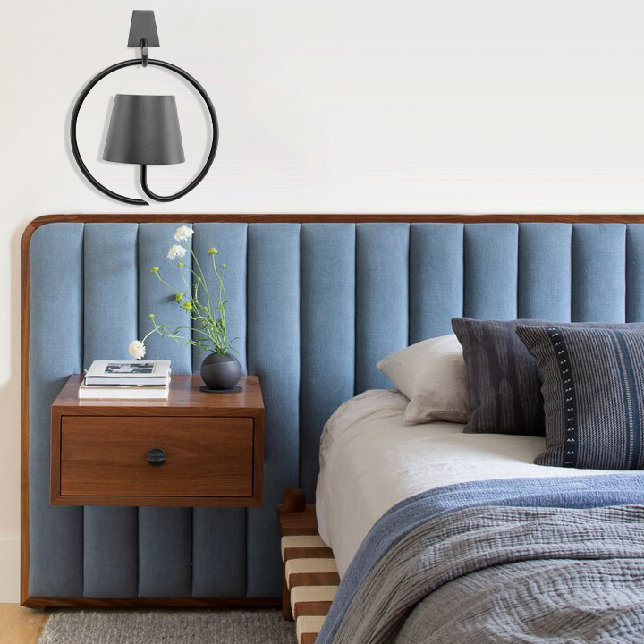 Lampada a sospensione LED wireless per tavolo da pranzo e soggiorno - Ricaricabile e impermeabile, funzione di dimmer touch, luce calda