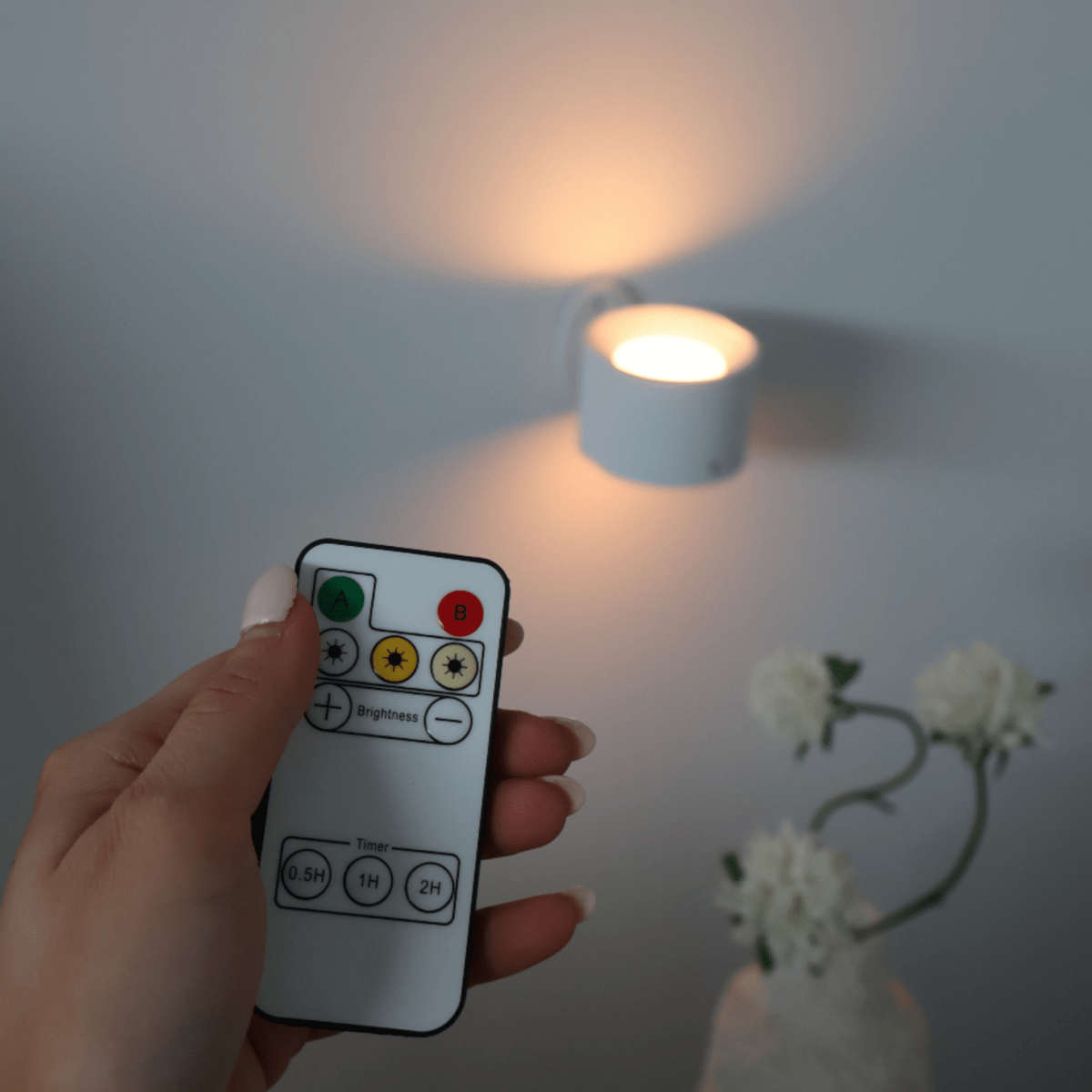 Draadloze LED Wandlamp met Oplaadbare Batterijen en Slimme Afstandsbediening
